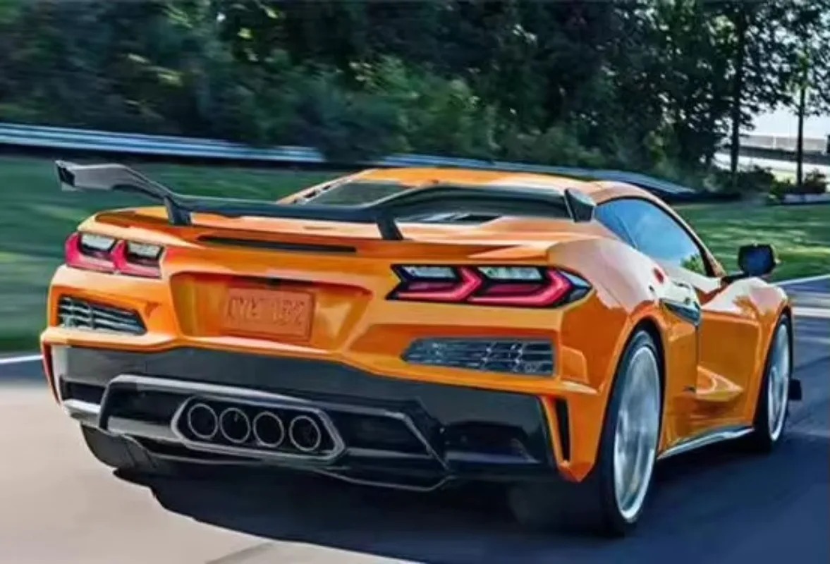 Rear Bumper High Quality Fast Delivery Prepreg Dry Carbon Fiber Body Kits for Corvette C8 2019